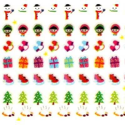 196 mini stickers Hiver et Noël