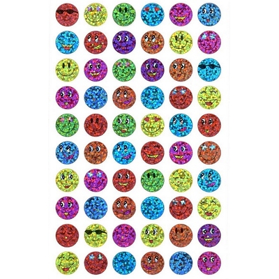 60 Stickers Smileys Lasers