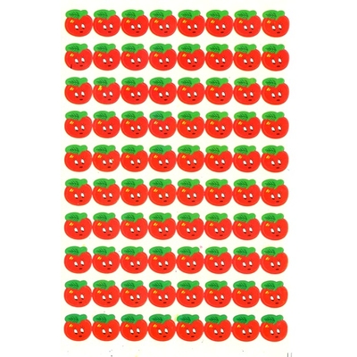 80 Gommettes Smileys Pommes