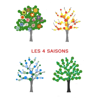 46 autocollants feuilles d'arbres. 4 saisons. - Gommettes Enfants/Gommettes  Automne - MaGommette