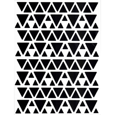 128 gommettes Triangles Noirs multi tailles