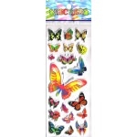 papillons gommette adhesive sticker decoration scrapbooking emballage rigide JF1246