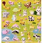 Stickers animaux ferme zoo detail