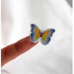 papillons gommette adhesive autocollant sticker decoration scrapbooking  rigide detail JF1242