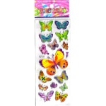 papillons gommette adhesive sticker decoration scrapbooking emballage rigide JF1242