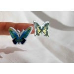 papillons enfant gommette adhesive autocollant sticker decoration scrapbooking  rigide  detail JF1246