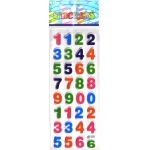 chiffres simples pedagogique enfant ecole scolaire gommette sticker autocollant rigide emb JF 1212