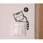 sticker interrupteur chat