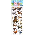 cheval chevaux gommette autocollante sticker adhesif enfants decoration scrapbooking emb JF 1203