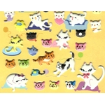 Stickers petits chats detail