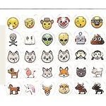55 Gommettes Emojis détail 1