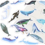 Stickers baleine bleue 2