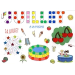 Bricolage calendrier mensuel Juillet