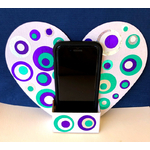 Bricolage porte smartphone violet avec téléphone