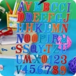 Stickers Alphabet Gommettes Chiffres 3D U11