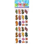 chiffres multicolores pedagogie apprendre à compter enfant gommette autocollante sticker adhesif rigide emb JF1216