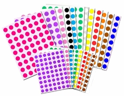 96 Gommettes Rondes multicolores 15 mm - Gommettes Enfants/Gommettes  Géométriques - MaGommette