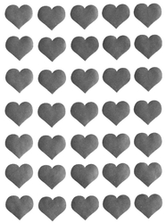70 stickers irisés cœurs colorés - Gommettes Cœurs et Etoiles