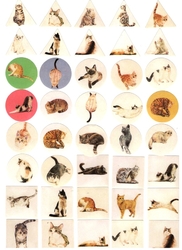 Boite de 45 Stickers Chats Kawaï Coquins - Gommettes Enfants/Gommettes  Animaux - MaGommette