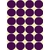 gommettte ronde violet foncé 30mm