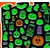 stickers halloween phosphorescent detail