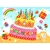 Puzzle mosaïque gâteau d'anniversaire