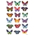 Stickers papillons colorés