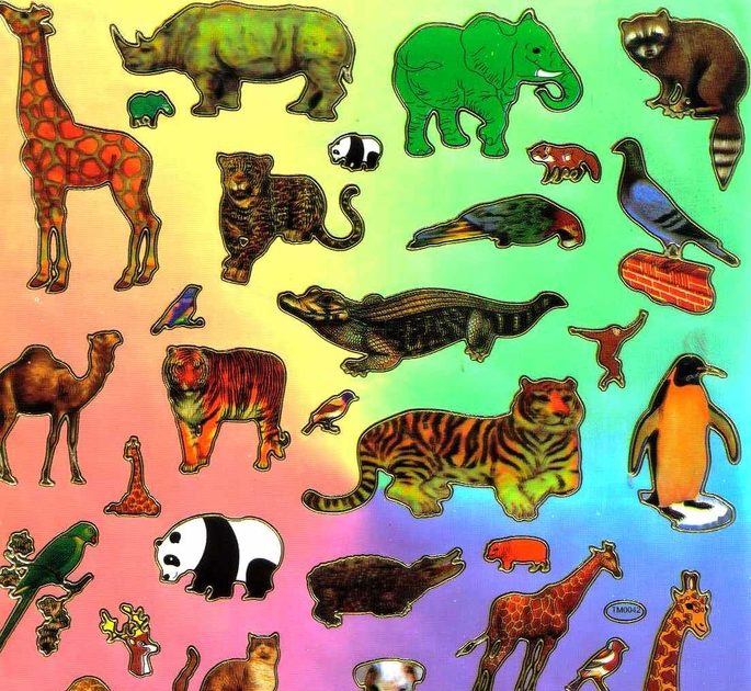 44 stickers Animaux des forêts - Gommettes Animaux - MaGommette
