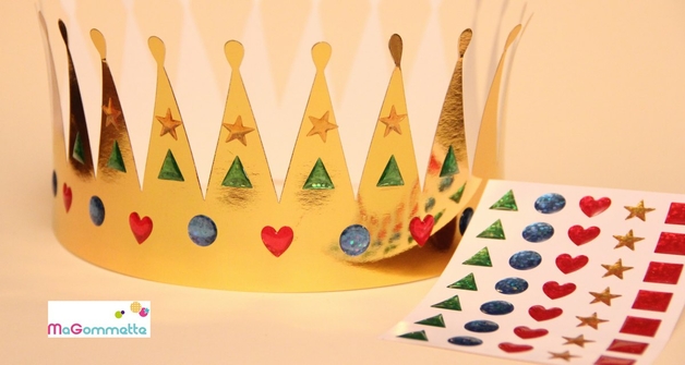 Couronne des rois à décorer avec des gommettes - Couronnes des Rois -  MaGommette