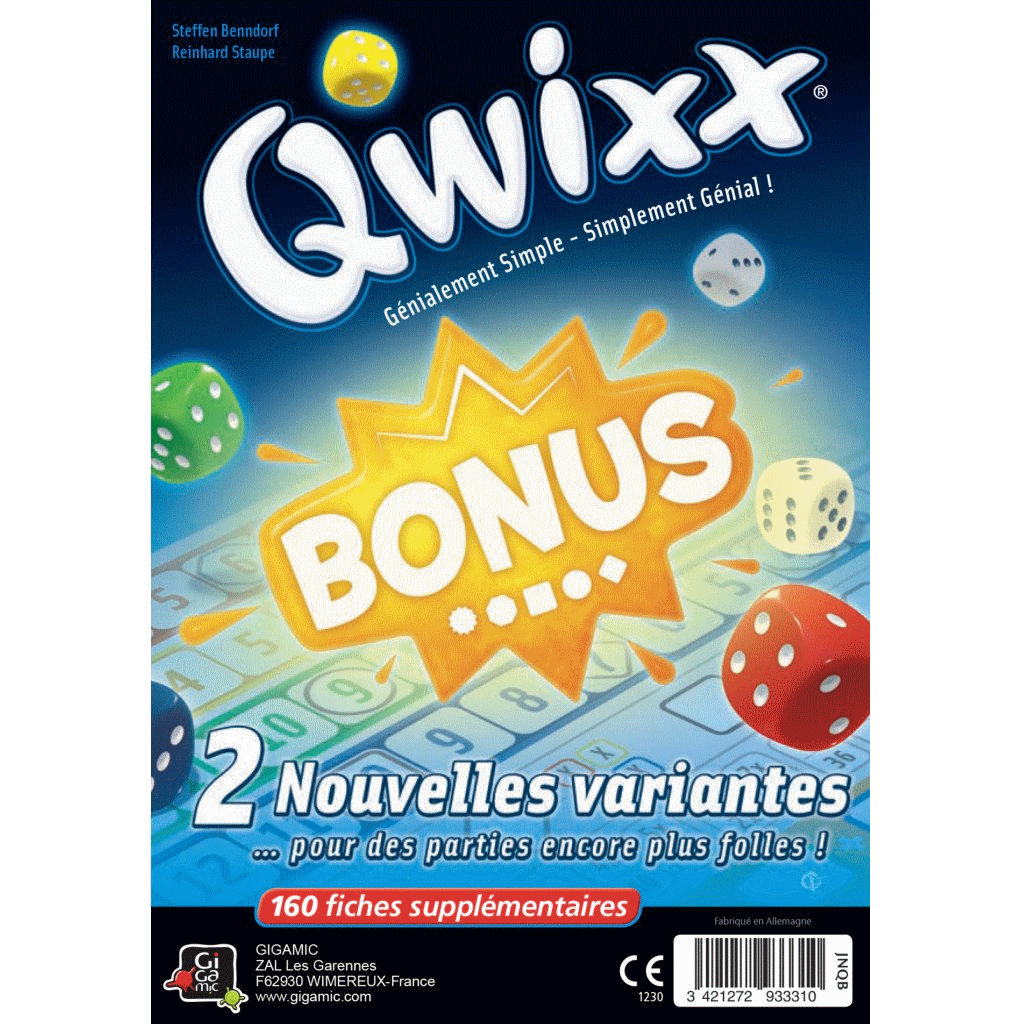 Qwixx Bonus - Bloc de score