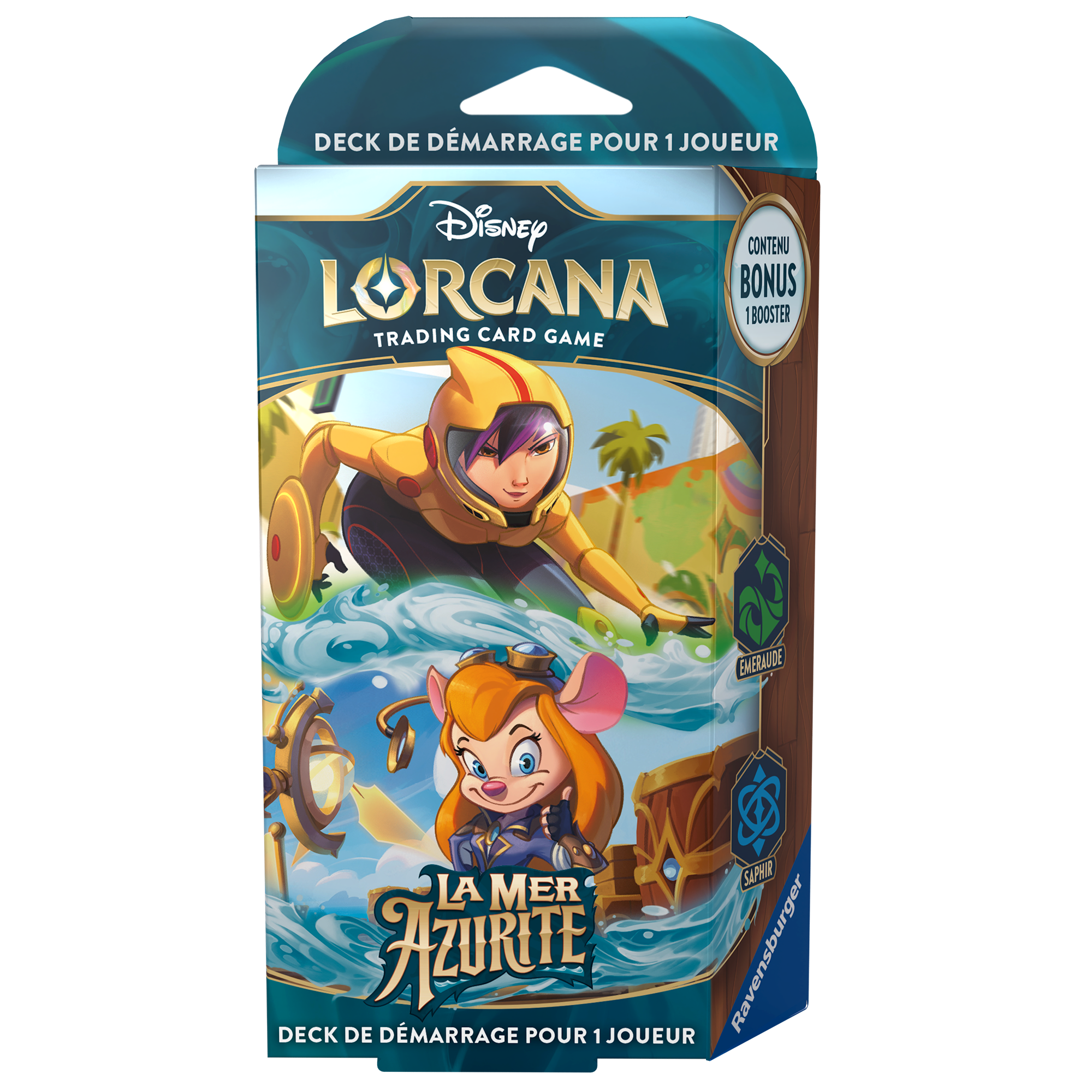 Lorcana - Deck de Démarrage La Mer Azurite - Go Go Tamago et Gadget