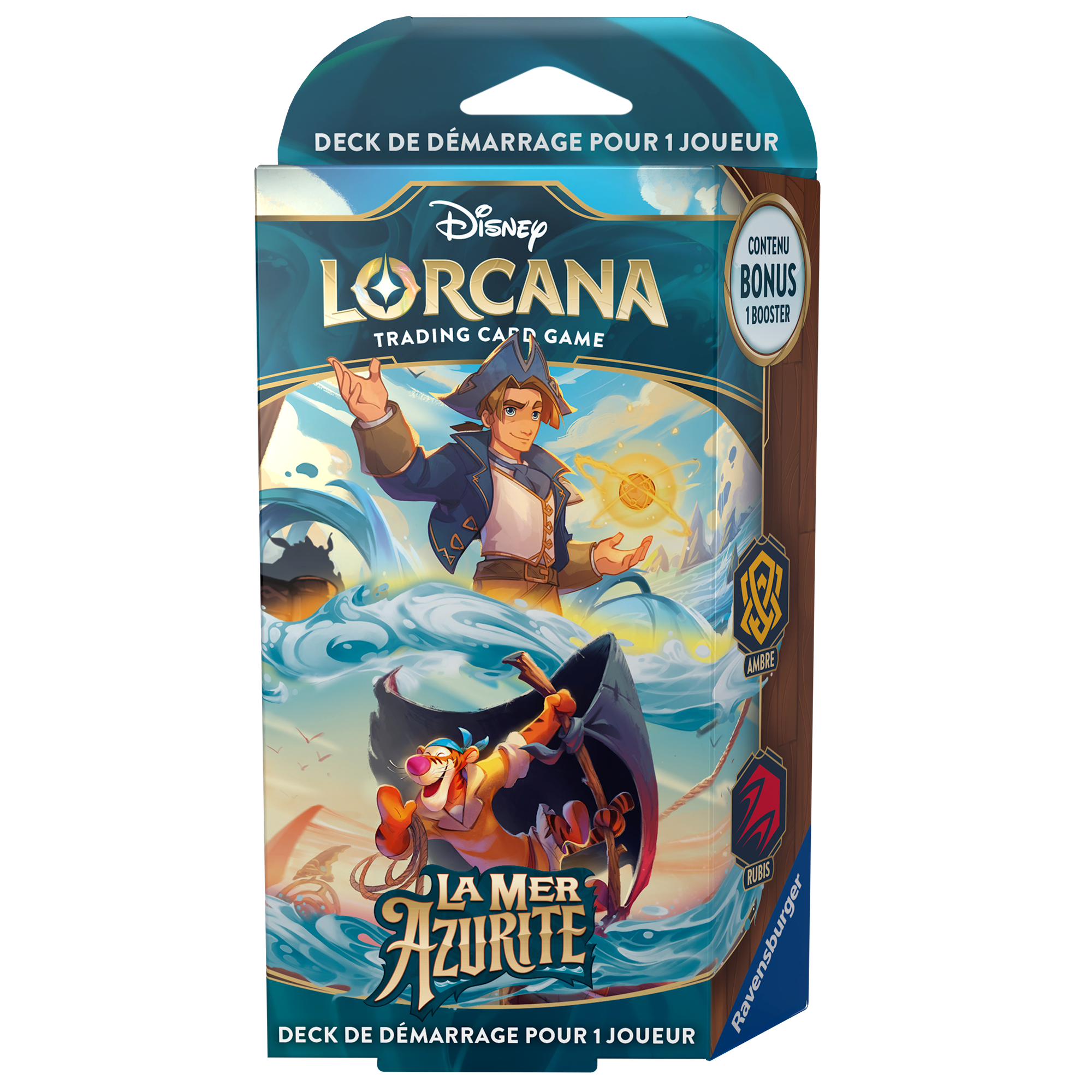 Lorcana - Deck de Démarrage La Mer Azurite - Jim Hawkins et Tigrou