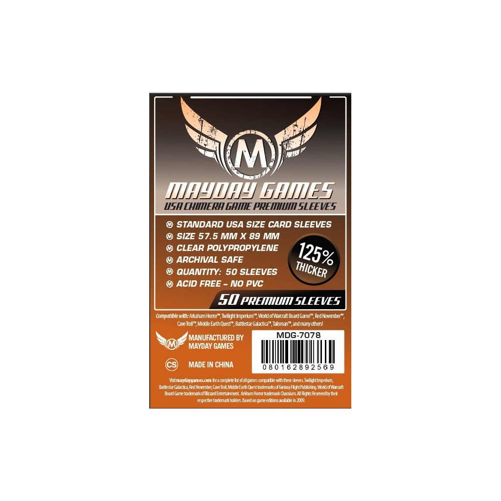 Mayday - Usa Chimera Sleeves - Premium - 57.5x89mm - 50p