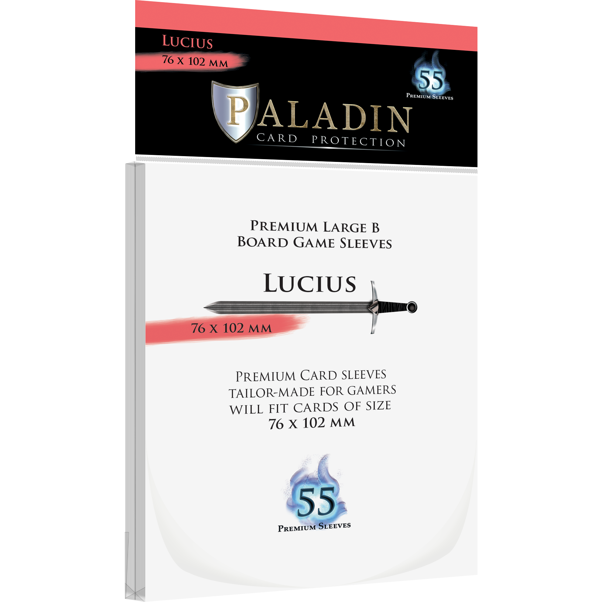 Pochettes Paladin - Lucius Large B - 76 x 102 mm - 55p