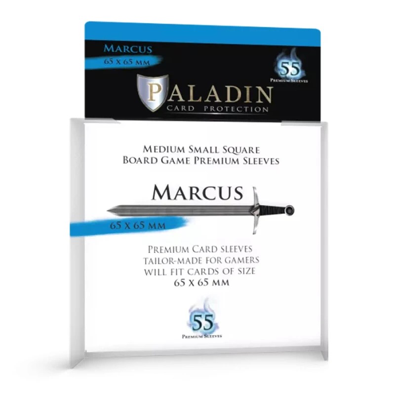 Sleeves Paladin - Marcus Board game/ CCG - 65 x 65 mm - 55p