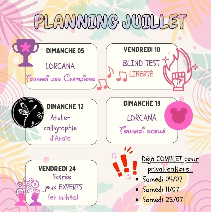 planning mensuel