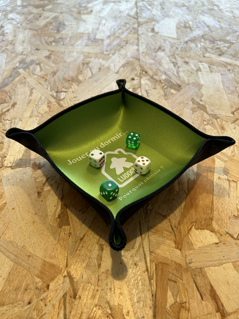 Piste De Dés 21x21 Cm Pliable Green Carpet - Plateau à Dés En Néoprène Imprimé En France