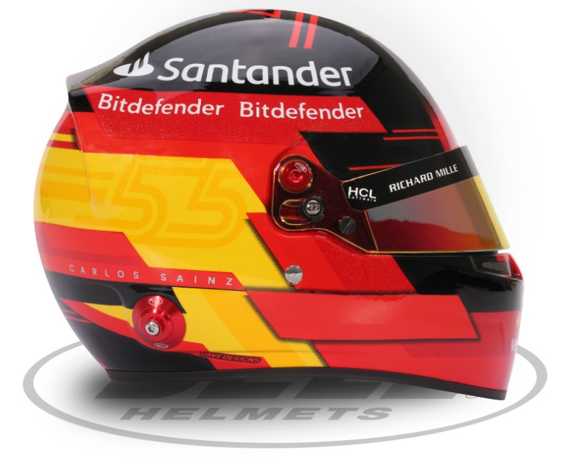Ferrari F1-75 2022 Bahreïn – Carlos Sainz – 1/18 Avec Casque – BBR – Neuve