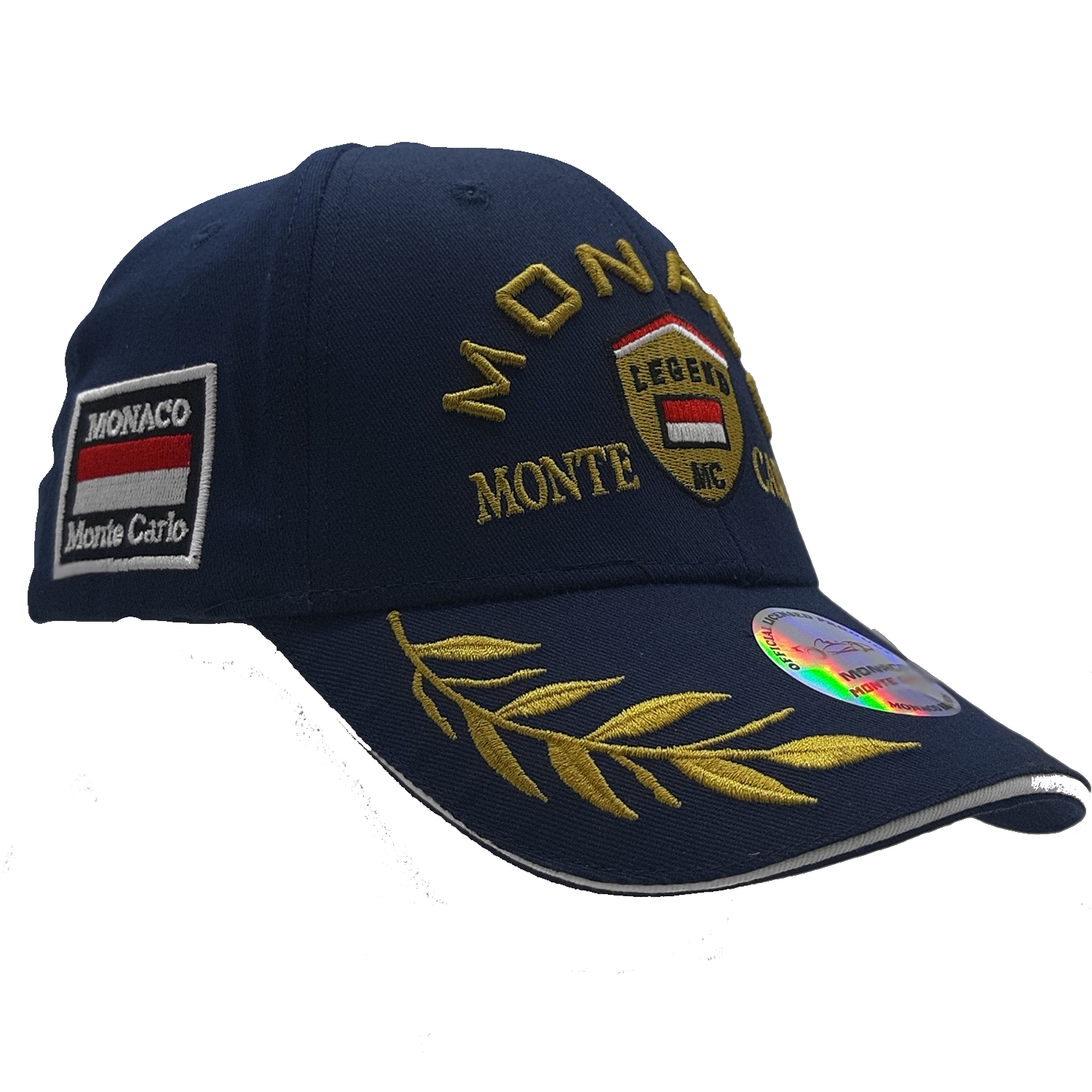 Logo navy gold side 1