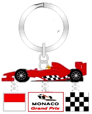 Porte clé voiture de formule 1