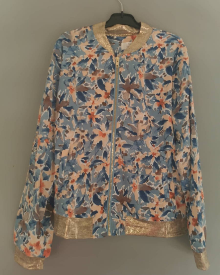 bomber  bleu