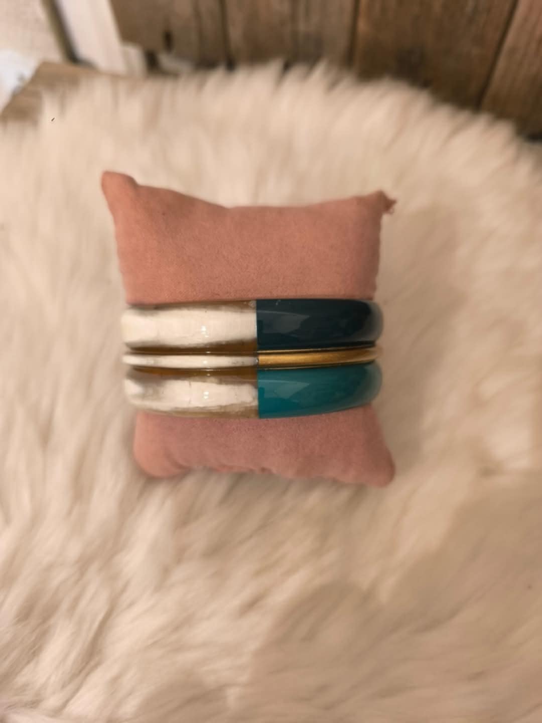 bracelet bleu canard