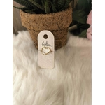 BAGUE COEUR DORE