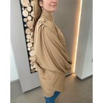 blouse longue camel.4