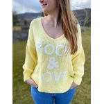 pull oversize jaune rock and love.14
