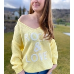 pull oversize jaune rock and love.10