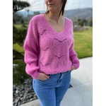 Pull perforé rose Lilian.2