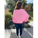 Gilet court avec boutons manches bouffantes Rose Vivi.5