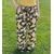 Pantalon fluide fleuri jaune et noir Sacha.3
