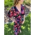 Robe longue Noir imprimé coloré Lya.6